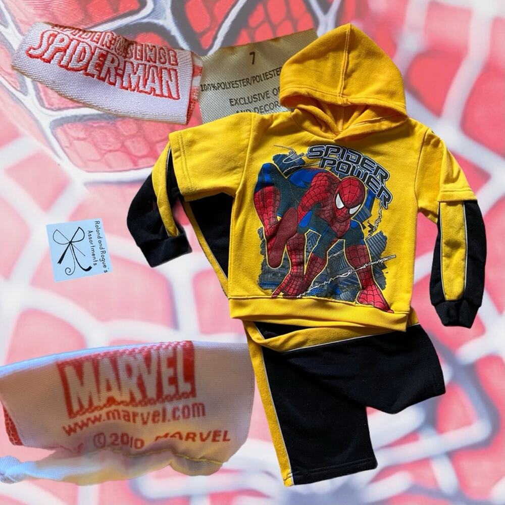 Marvel Spider Sense Spider-man 2010 2-pc Kids Sz 7
